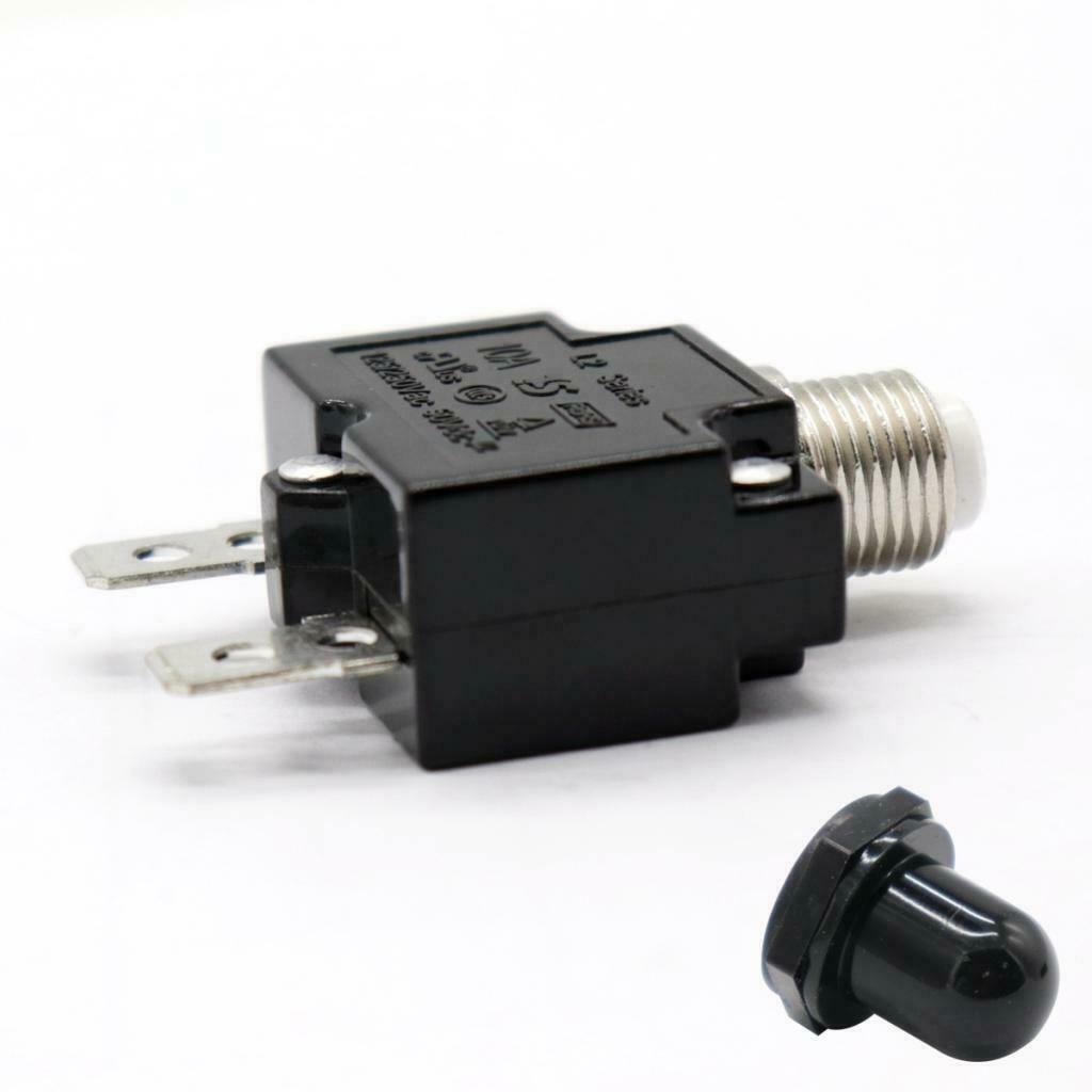 10A Circuit Breaker Overload Switch Fuse Reset with Black   AC 125/250V