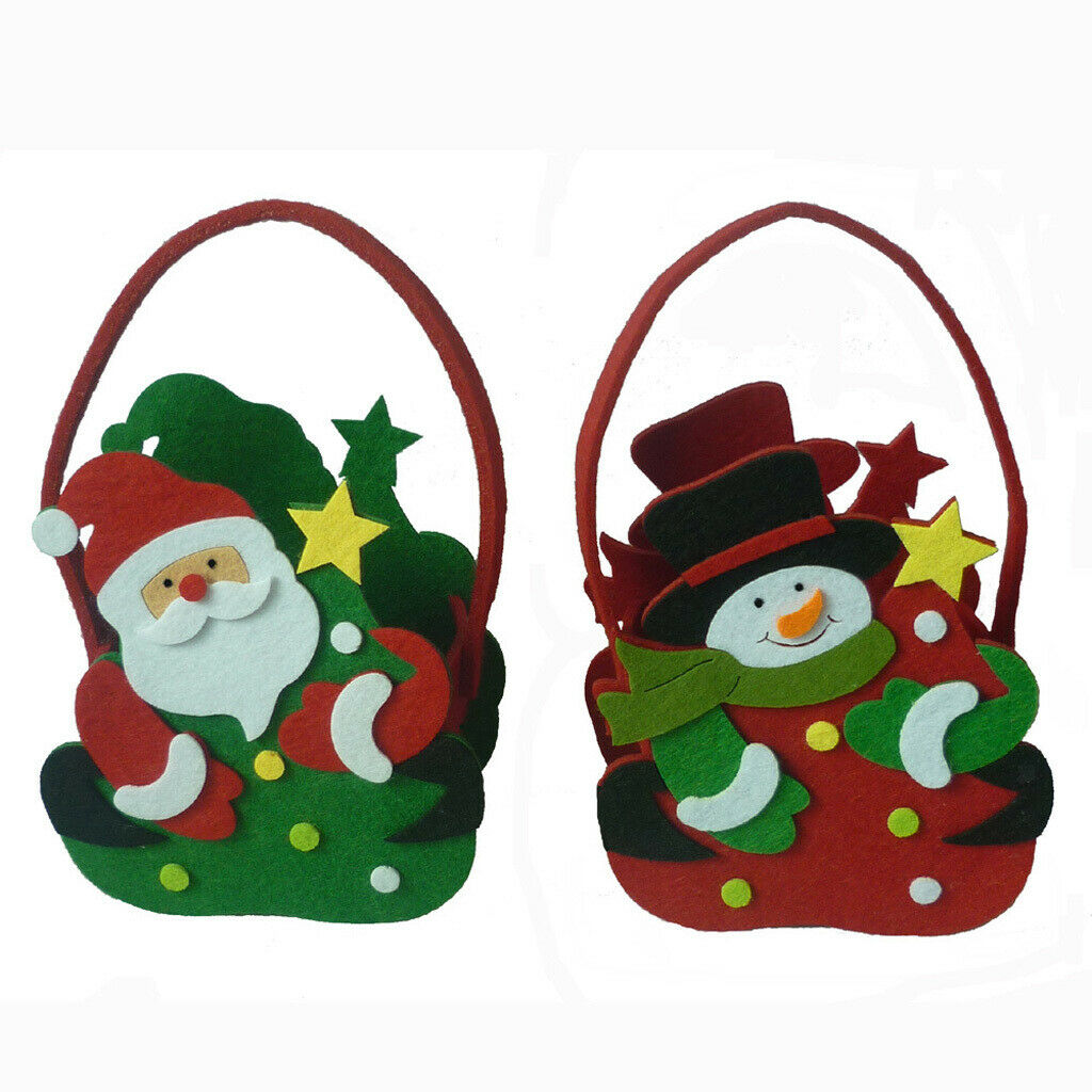 Premium Felt Snowman-Shape Gift Bags, Party Favor Bags with Handle for Christmas