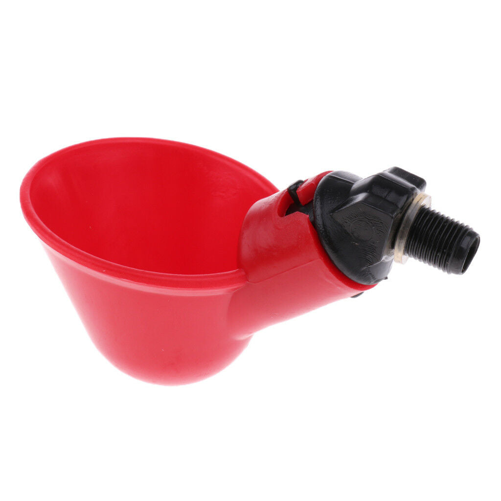 5Pcs Automatic Bird Coop Poultry Drinker Drinking Cups Chicken Water Feeder