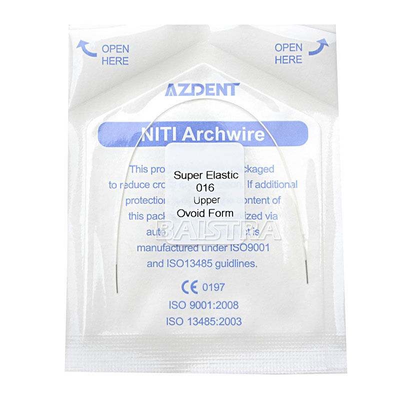 30 X Dental Ortho Tooth Colored Arch Wire Niti Elastic 016 Upper Round AZDENT