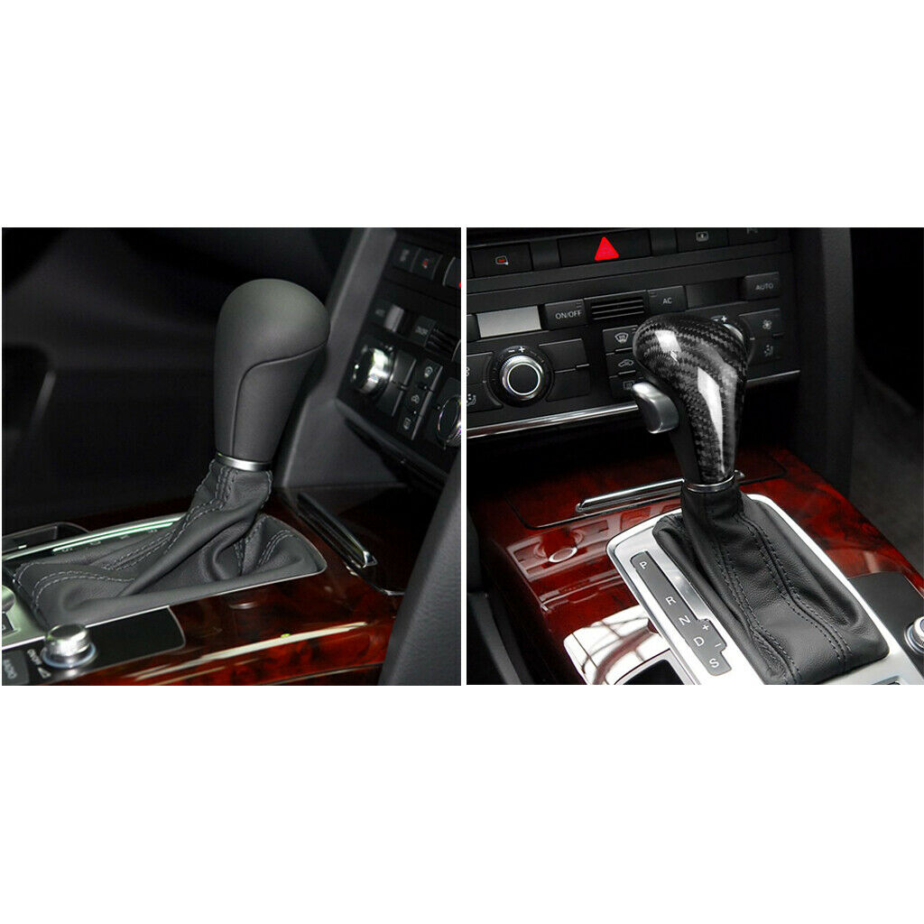 Carbon Fiber Gear Shift Knob Cover Level Head for Audi A4/A6L/Q5/Q7/A5