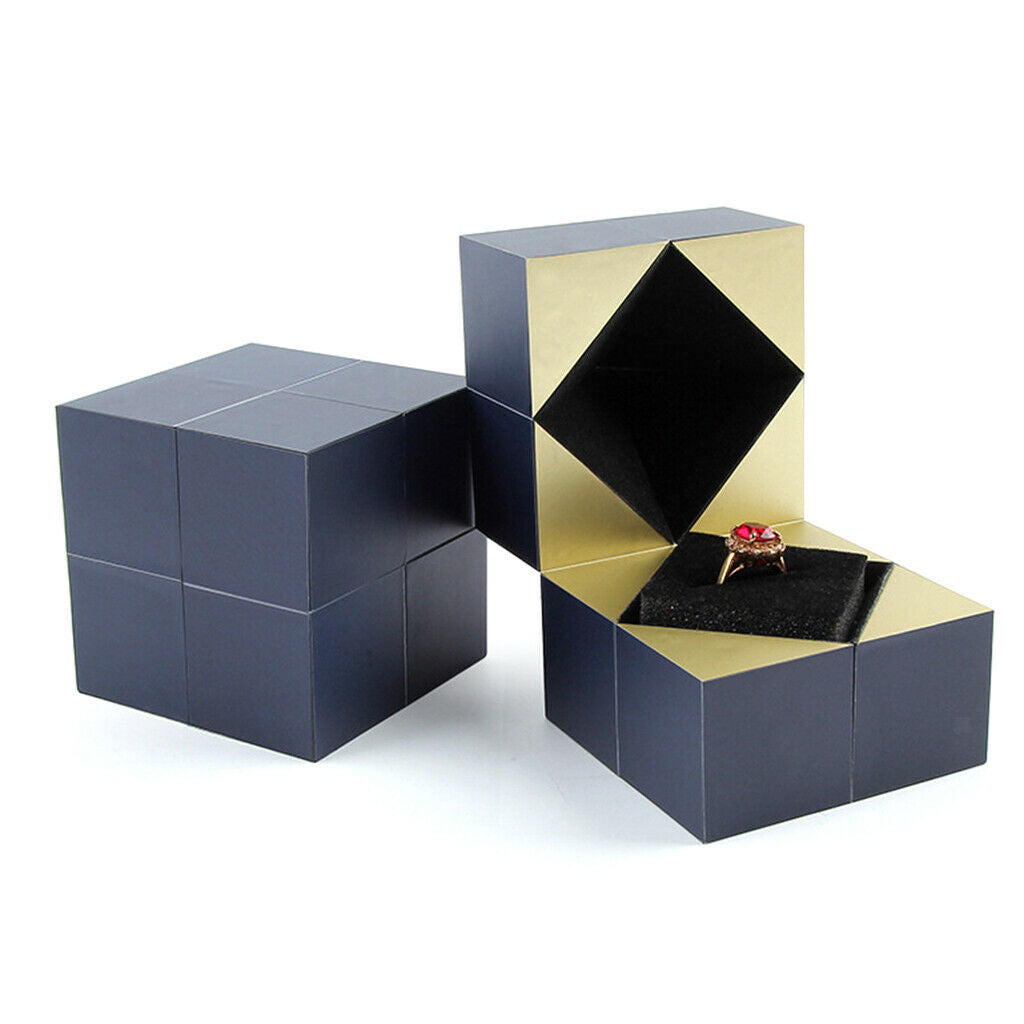 Creative Jewelry Box Rotating Ring Box Marriage Jewelry Display Gift Case