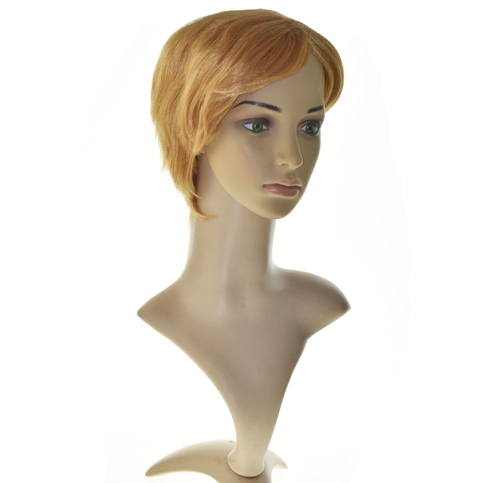 Fashion Women Ladies Short Curly Wigs Boycut Blonde Wavy Hair Synthetic