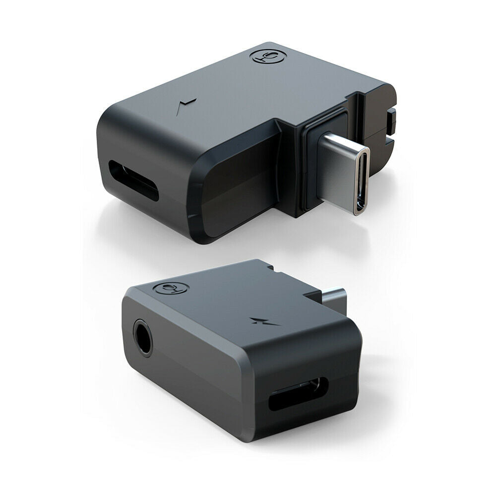Dual 3.5mm USB-C Mic Adapter for Insta 360 ONE X2 Charging Audio Adapter parts