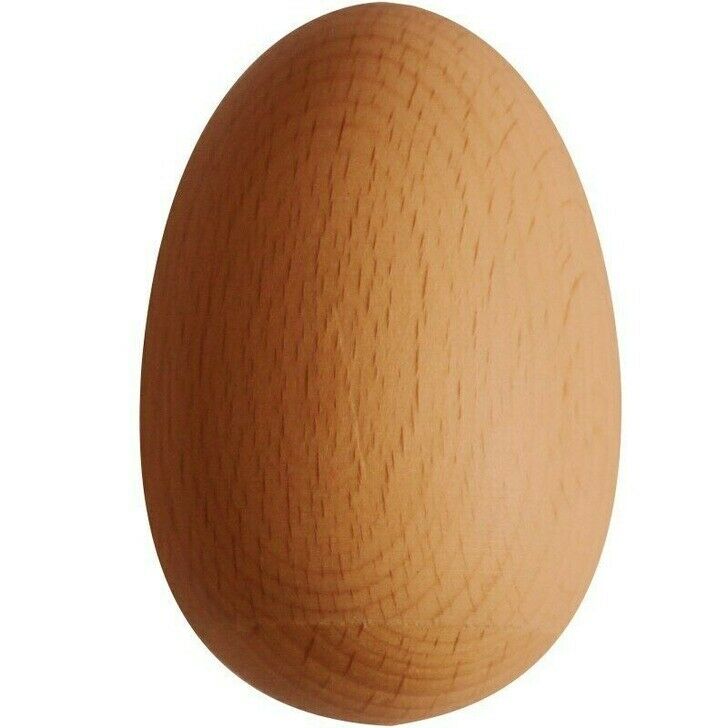 1X Orff Percussion Instrument Beech Wood Sand Egg Early Education Toys No Paint