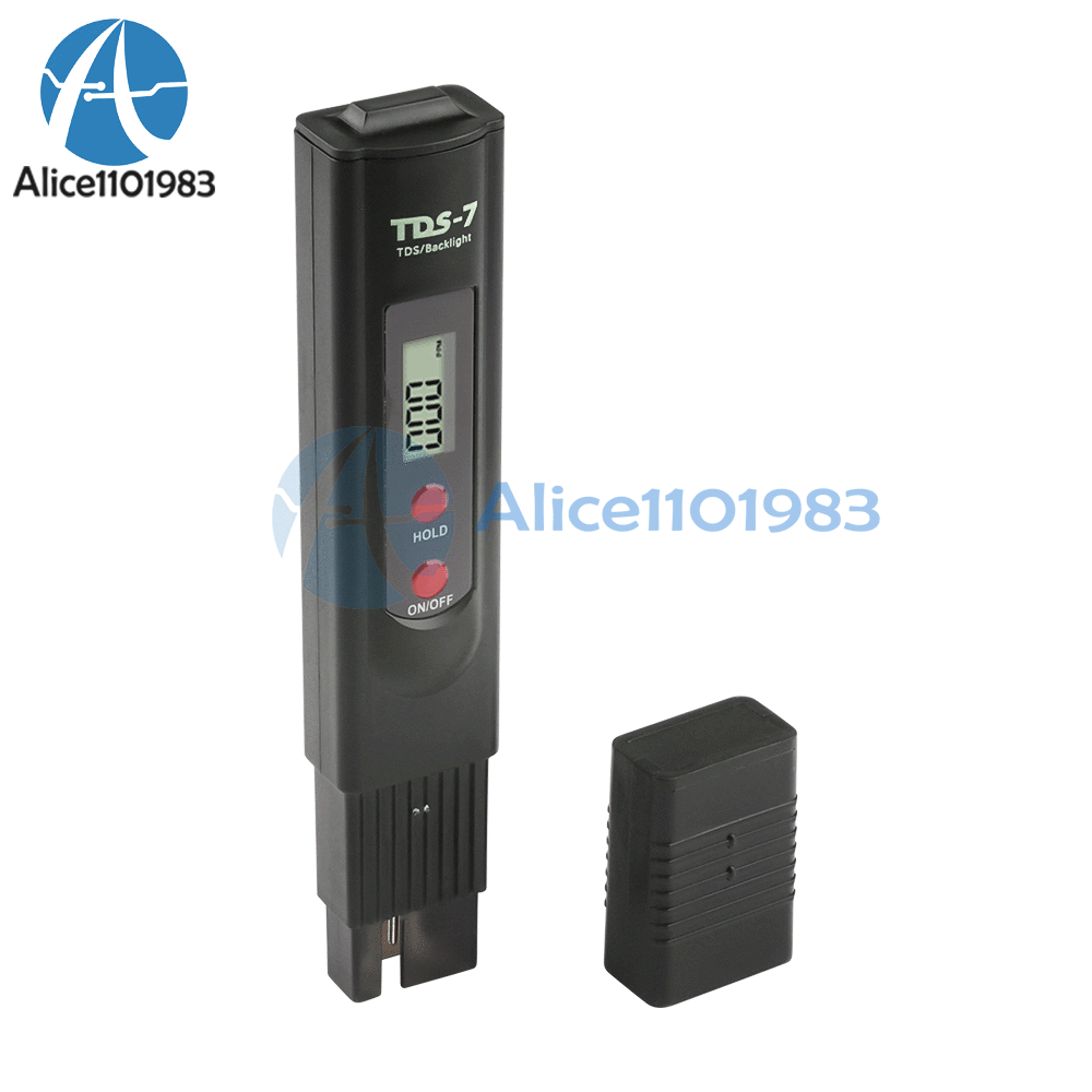 TDS-7 Digital Display LED Backlight Water Quality Detector Tester 0-9999PPM
