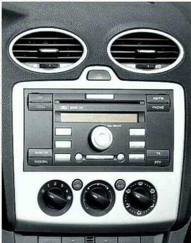 BLACK DOUBLE DIN FASCIA FACIA TRIM FULL KIT CT24FD18 FOR FORD GALAXY 2006 ONWARD