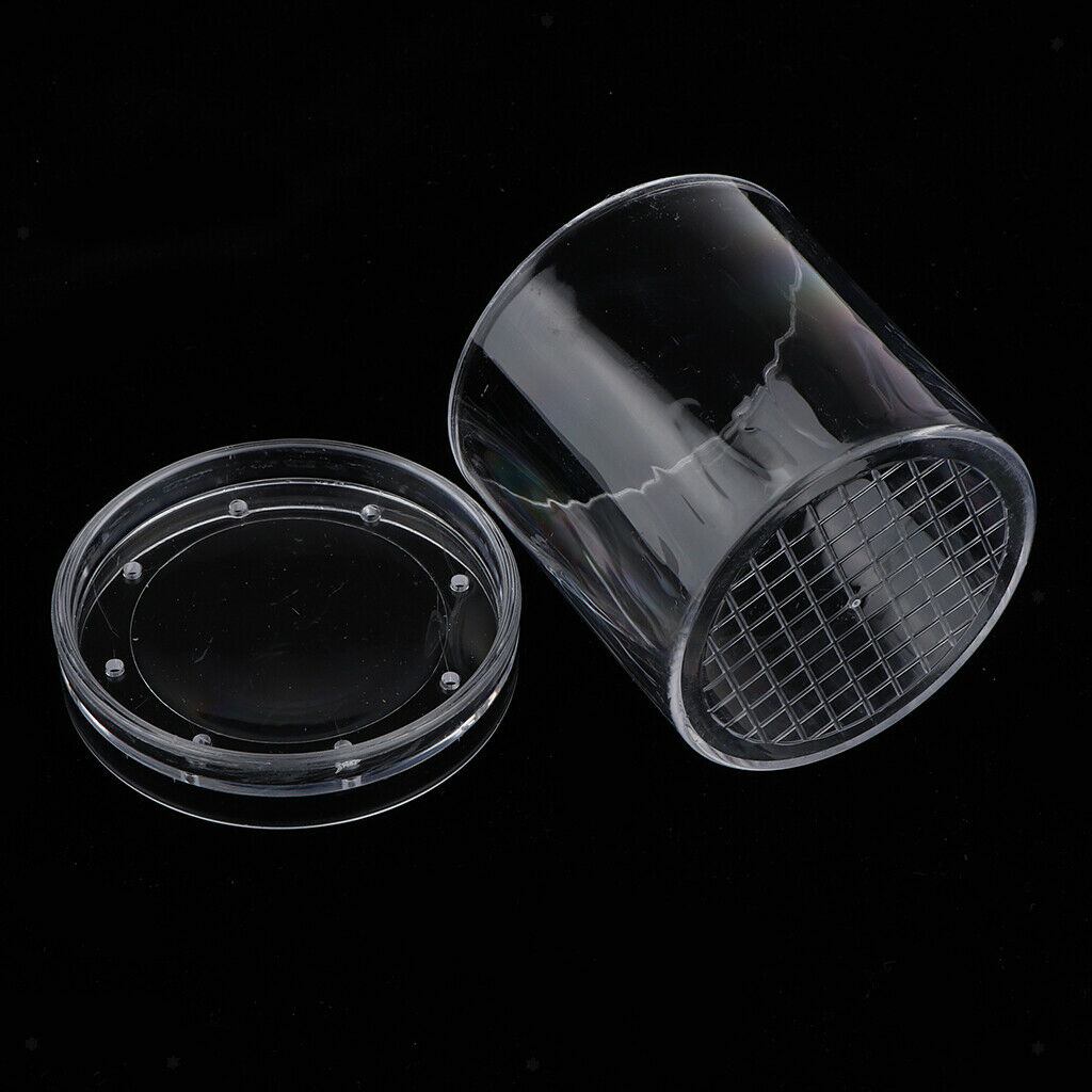 Round Bug Watch Box Jar Holder Container Insect Viewer Magnifying Glass