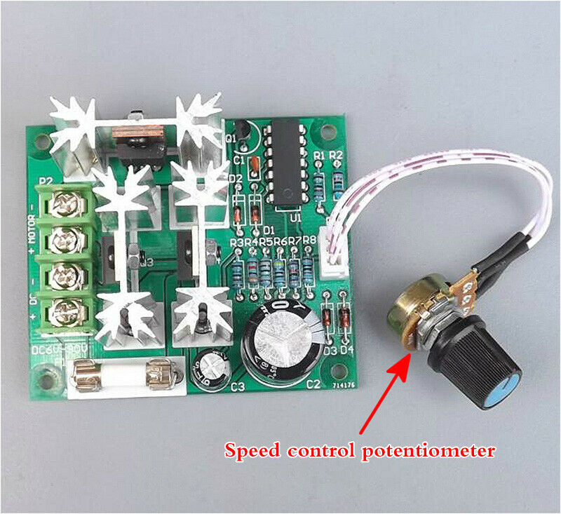 DC motor speed controller 6V-90V large PWM stepless speed control board
