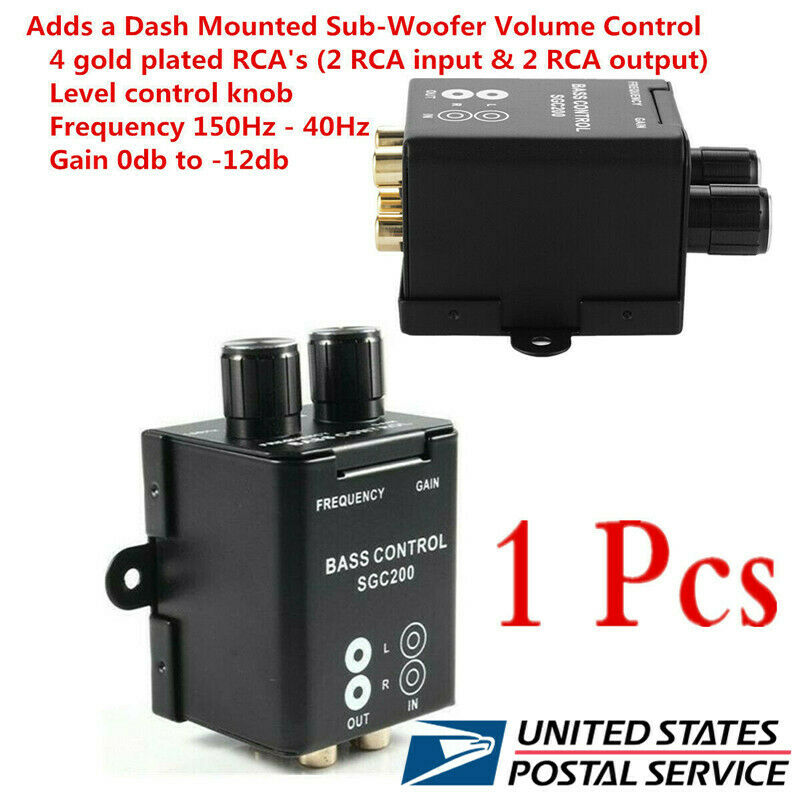 Car Remote Amplifier Sub-woofer Level equalizer or Crossover Volume Controller