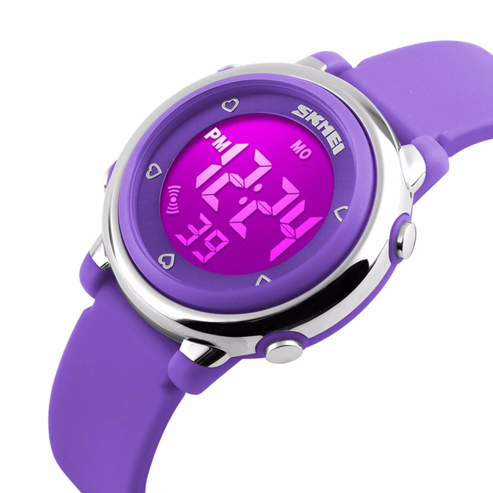 Kids Boy's Girl Waterproof Electrical Digital Sports Alarm Stopwatch LED Watch