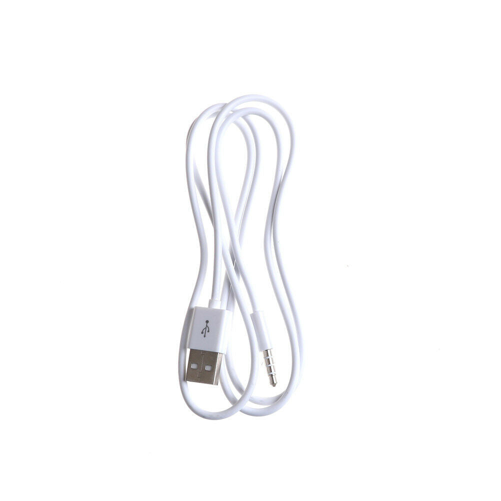 3.3FT 3.5mm AUX Audio Plug Jack to USB 2.0 Male Charge Cable Cord For MP3.l8