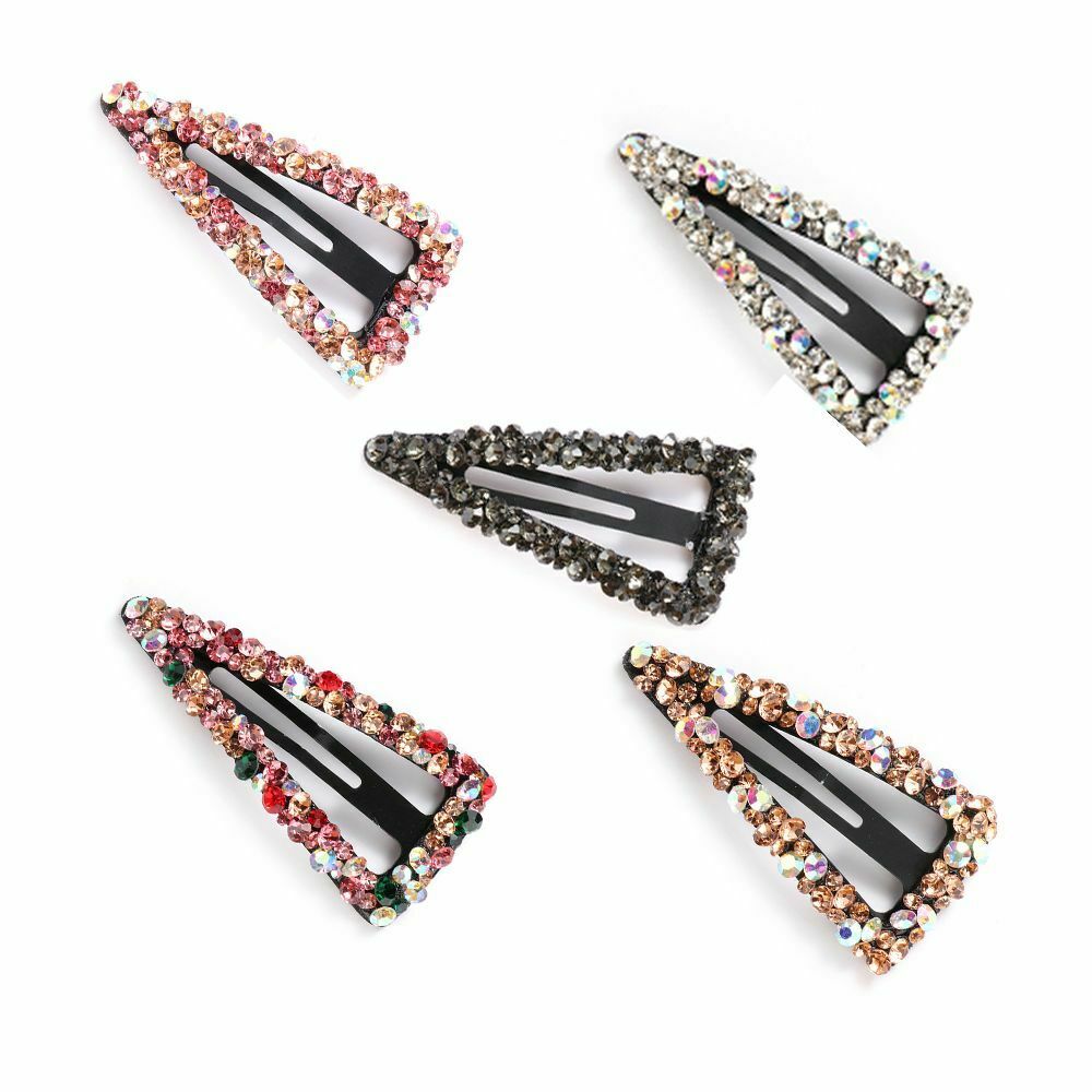 Rhinestone Hair Accessories Crystal Hair Clips Triangle Hairpins Hairgrip