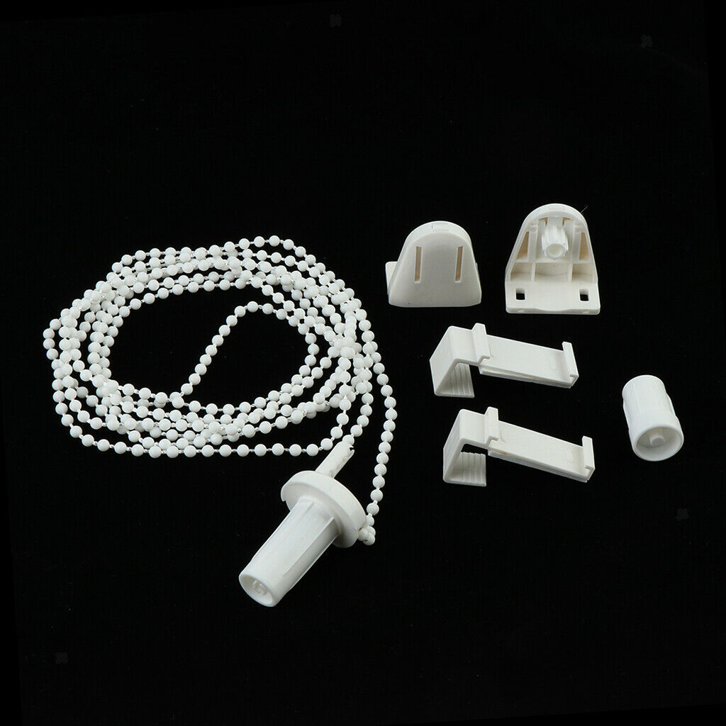 4x 17mm Roller Shade Clutch Bracket Chain 850mm Bead Chain Fitting Kit