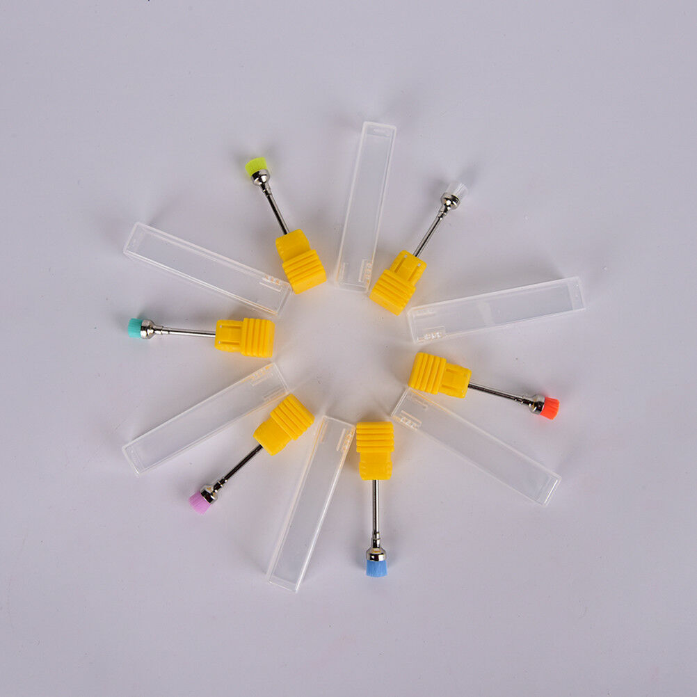 2Pcs Drill Brush Electric Nail Art File Drill Bit For Cleaning Brush ManicurY1