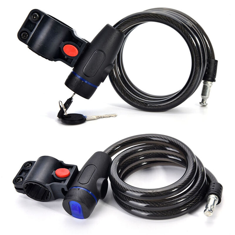 Key Locker Bike Cycling Bicycle Trolly  Motor Security Steel Wire Cable Lock Qx