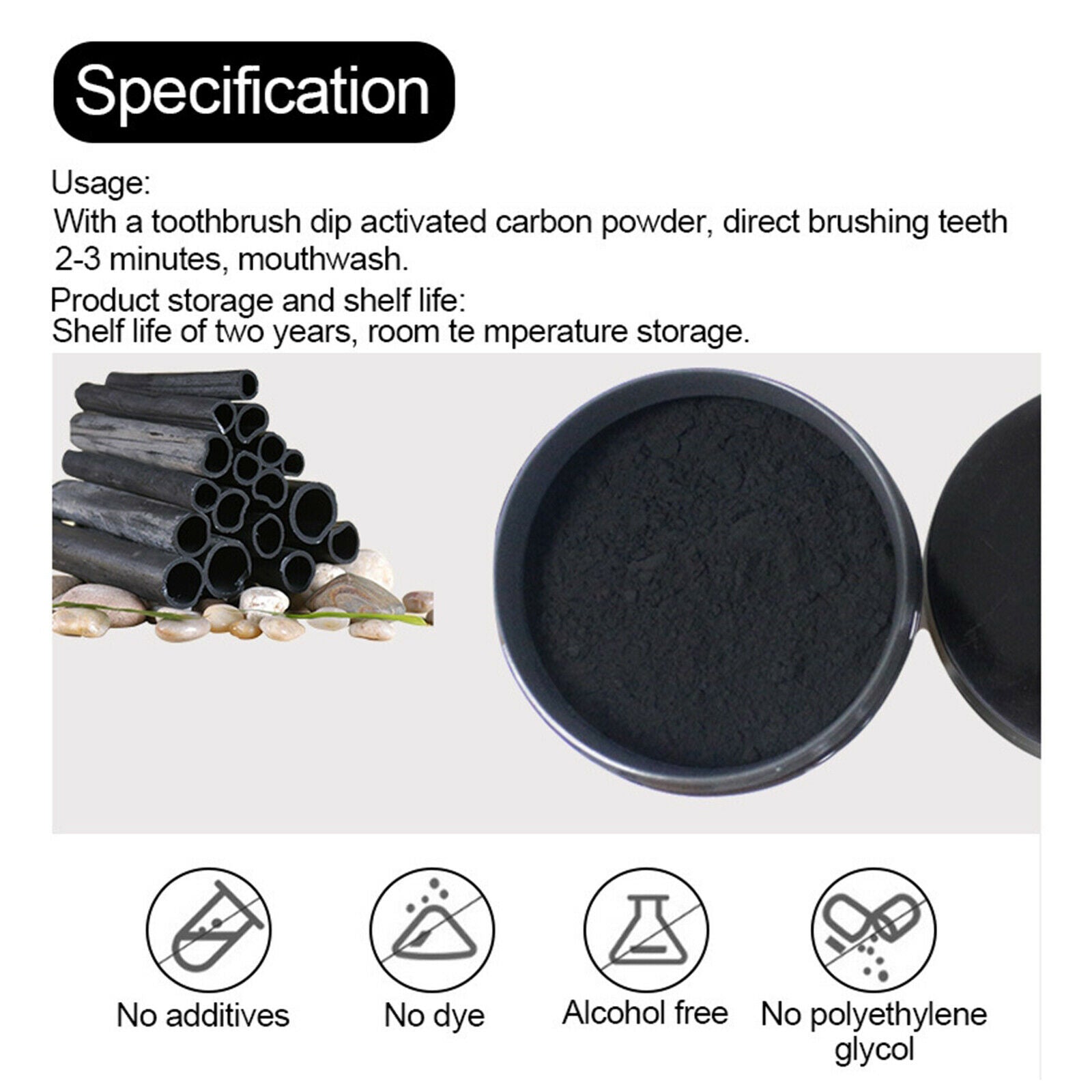 Natural Teeth Gum Whitening Powder Polish Remove Plaque Stains Dental Tools