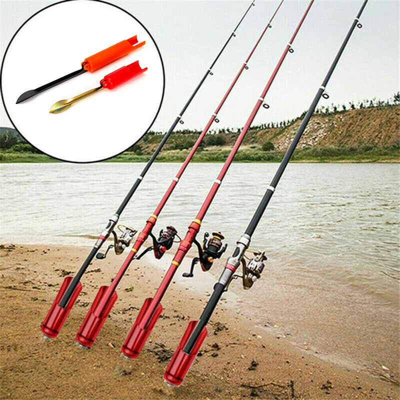 Fishing Rod Stand Pole Holder Plug Insert Ground Adjustable Tool Accessor JYDFA