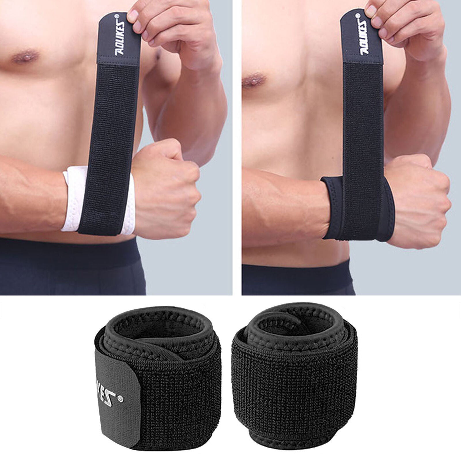 Adjustable Outdoor Sports Wrist Brace Wrap Bandage Support Gym Strap Wristband