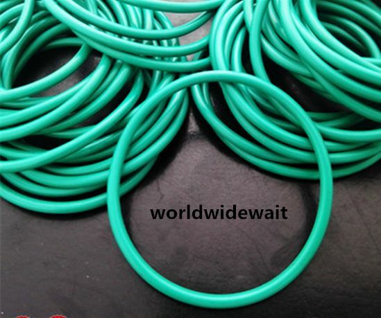 20Lots 19mm Outside Diameter 4mm Thick Green Fluorine Rubber Sealing O Ring