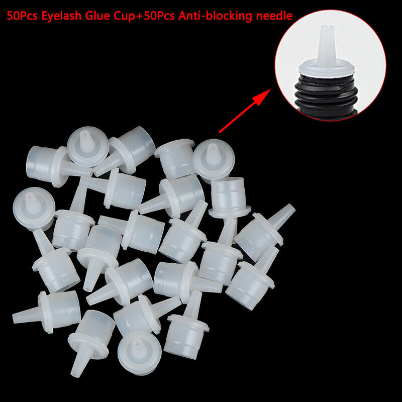 50Pcs Eyelash Extension Adhesive Glue Plug Cup Gluefalse Eyelash Extension KyBU