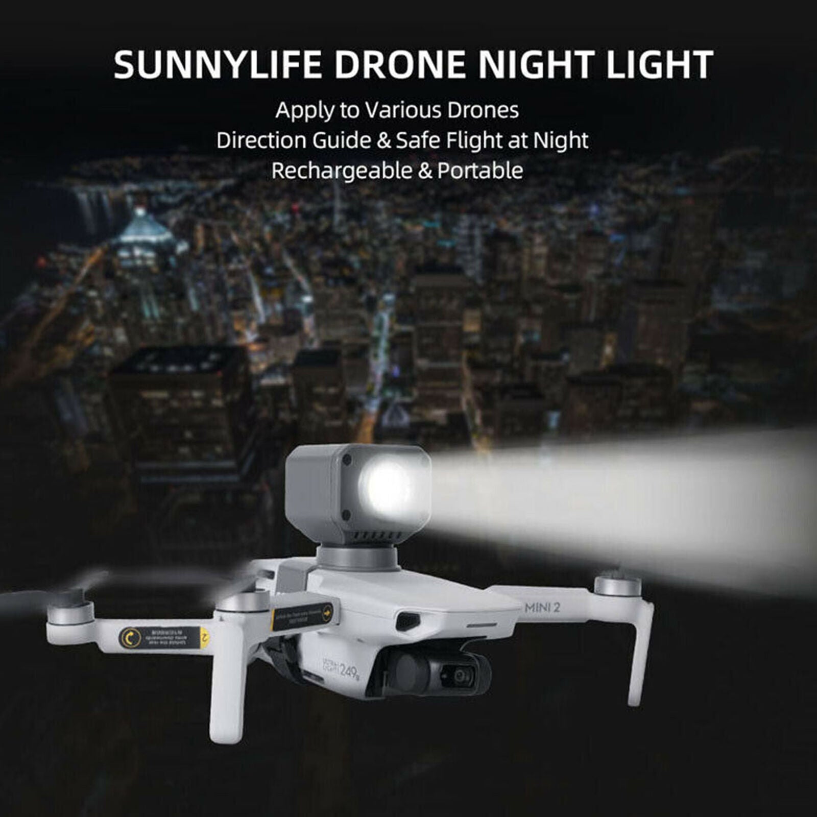 Night Flight LED Light Photography Fill Lamp for DJI Mavic Mini / Mini 2 Drone