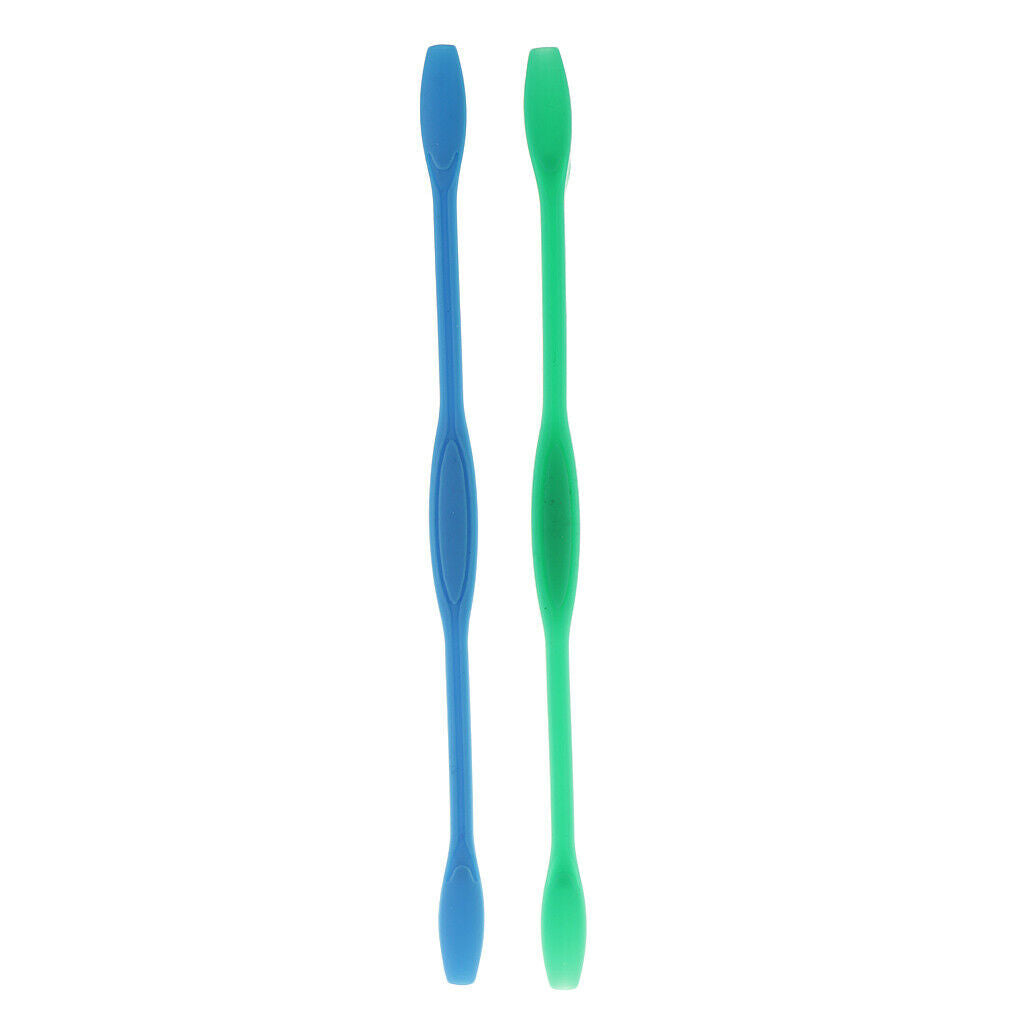 10 Piece Soft Silicone Eyeglasses Strap Cord Holder Dark Green Sky Blue