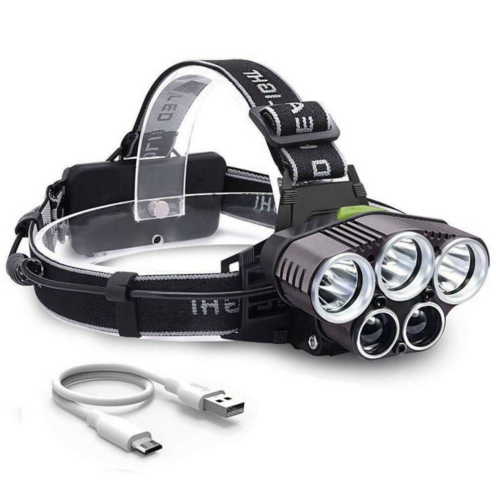 LED 6 Modes Headlamp for Camping Cycling Running Fishing Kids Outdoor 2xXPE