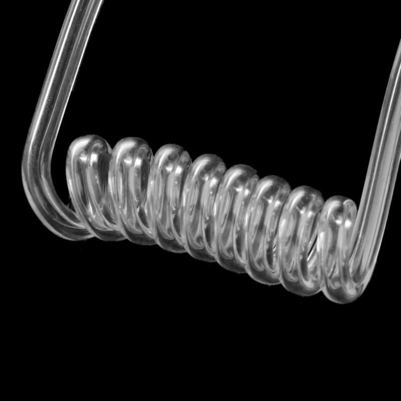 Transparent Coil Acoustic Air Tube Earplug  For Radio Earpiece Headset