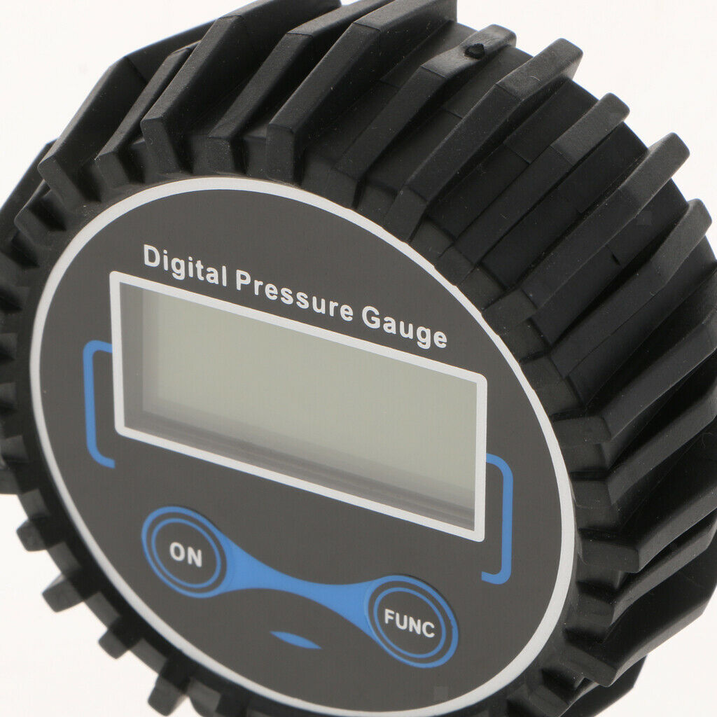 Digital Tire Inflator Pressure Gauge, 200 PSI LED Screen Black