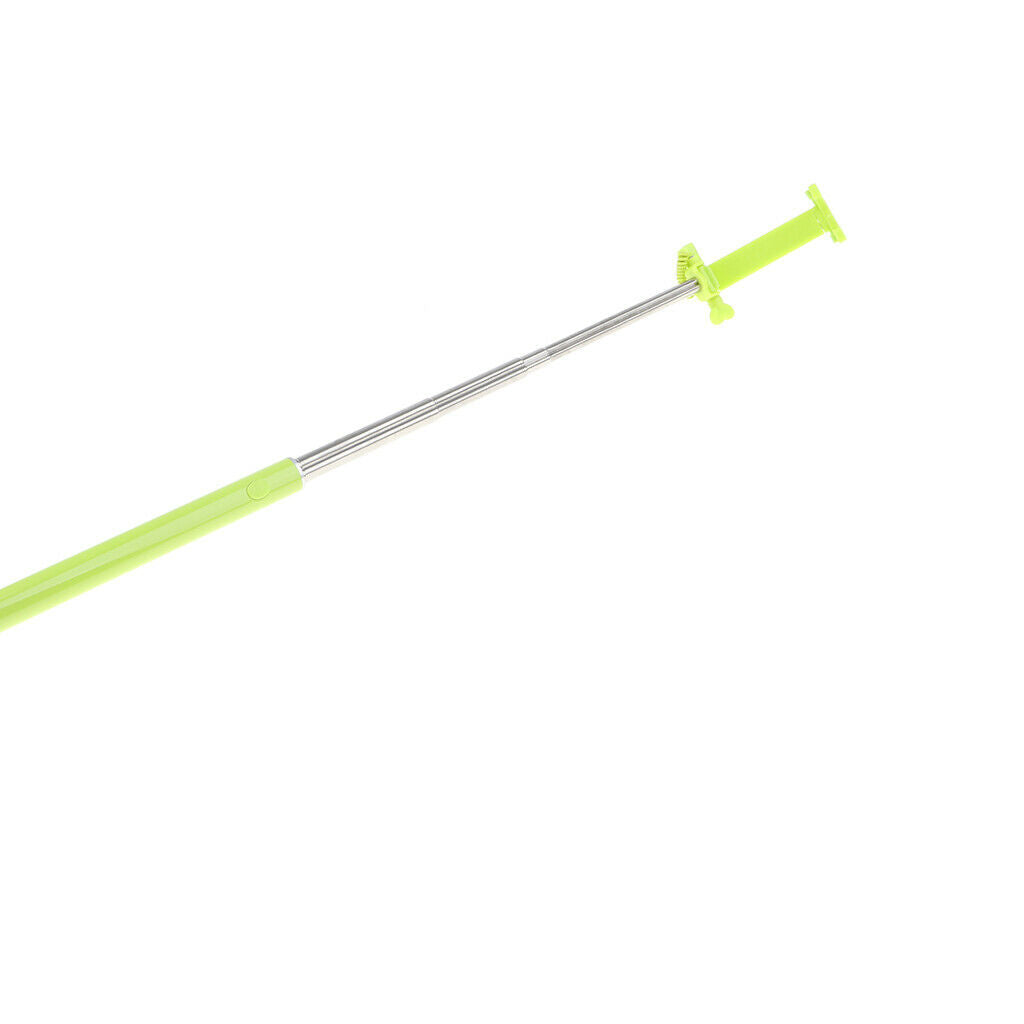 Extendable Wired Selfie Stick Monopod Remote Shutter for Phone Green
