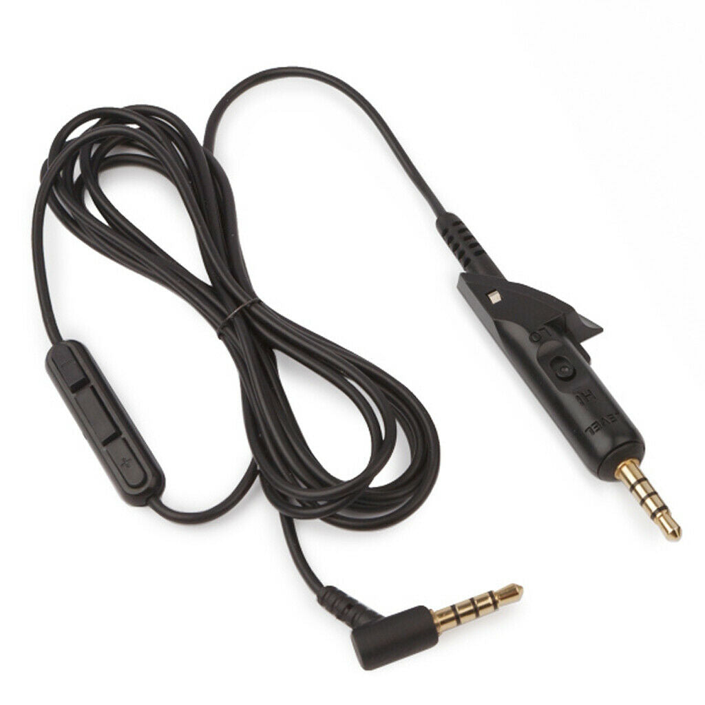 Audio Cable for Bose QuietComfort 2 15 QC2 QC15 w Microphone Volume Aux 3.5mm