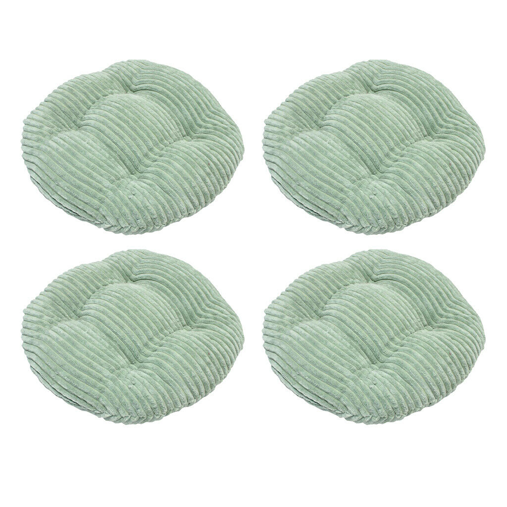 4 Pieces Round Cushion Pad Washable Tatami Floor Pillow for Home 30x30cm
