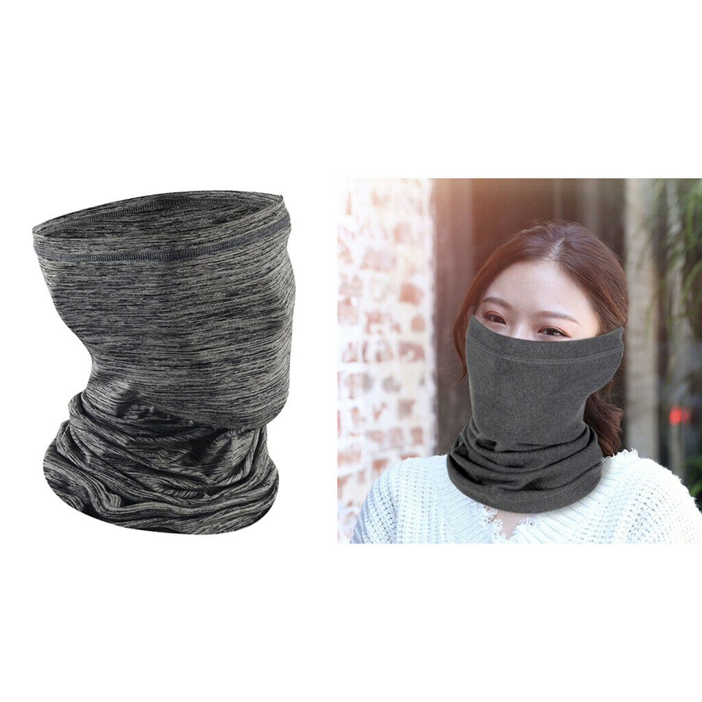 2PCS Mens Outdoor Balaclava Windproof Headscarf Ski Biking Neck Warmer