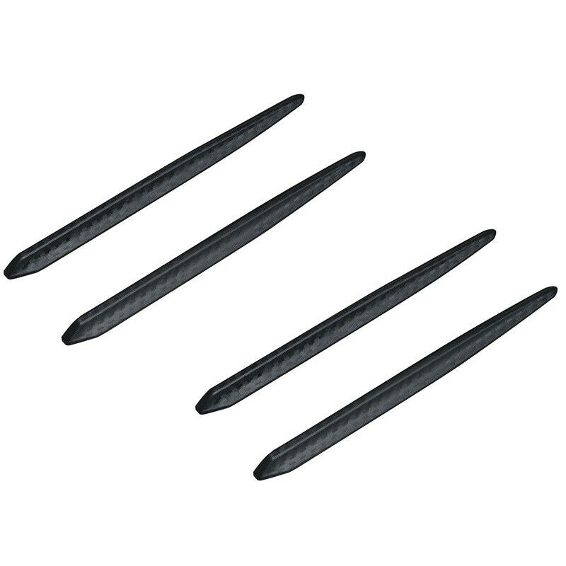 4X Car Carbon Fiber Anti-rub Strip Bumper Body Corner Protector Guard Universal