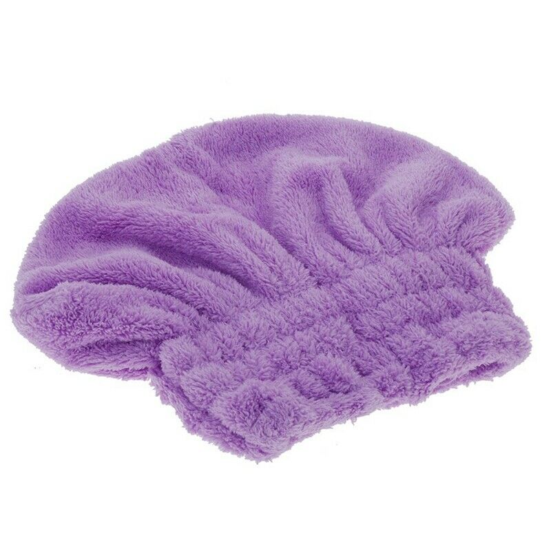 Useful minifiber dry hair hat ly dry hair  rolled towel cap (purple) Y6N1N1