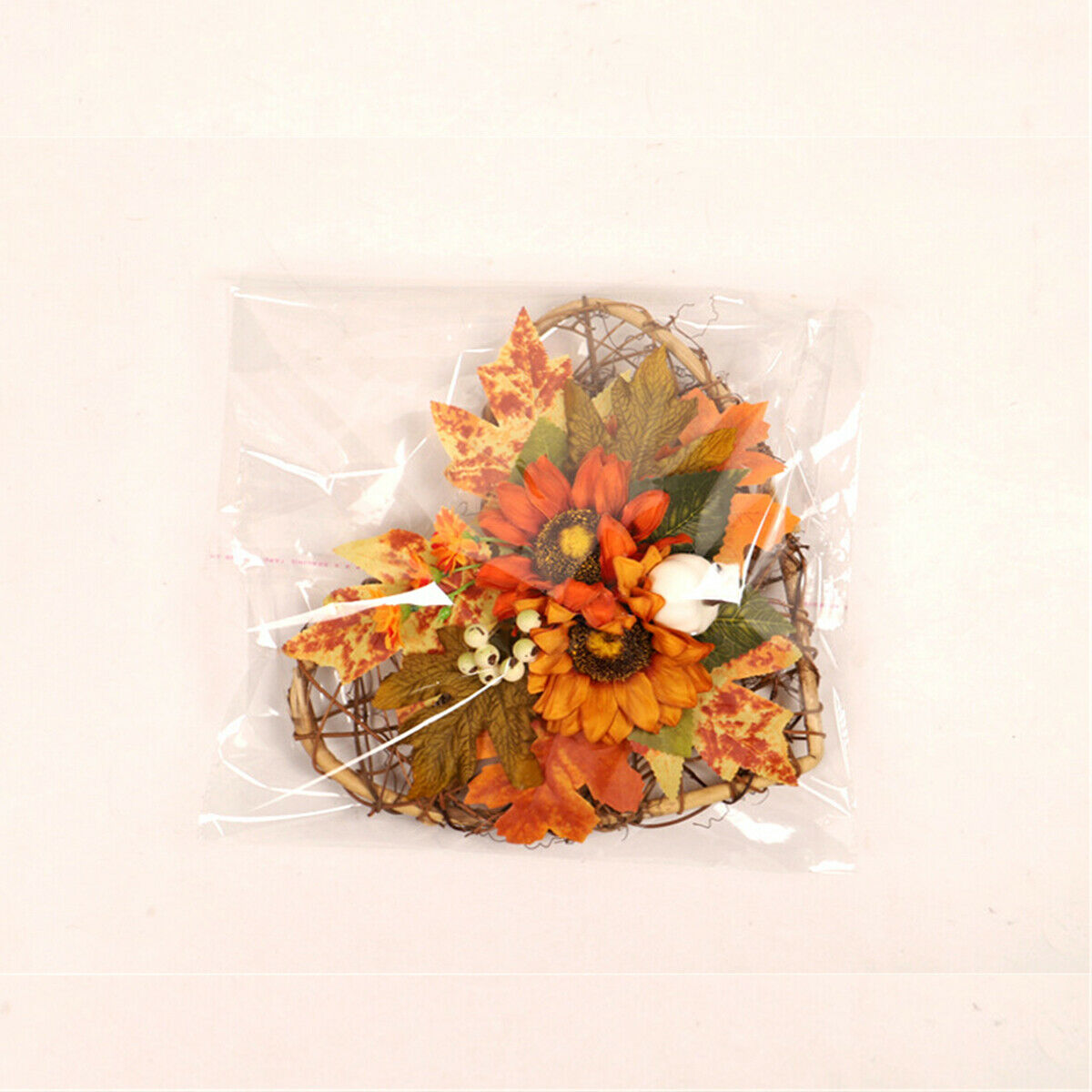 Halloween Autumn Harvest Pumpkin Garland Fall Maple Leaf Home Wreath Decor Gift