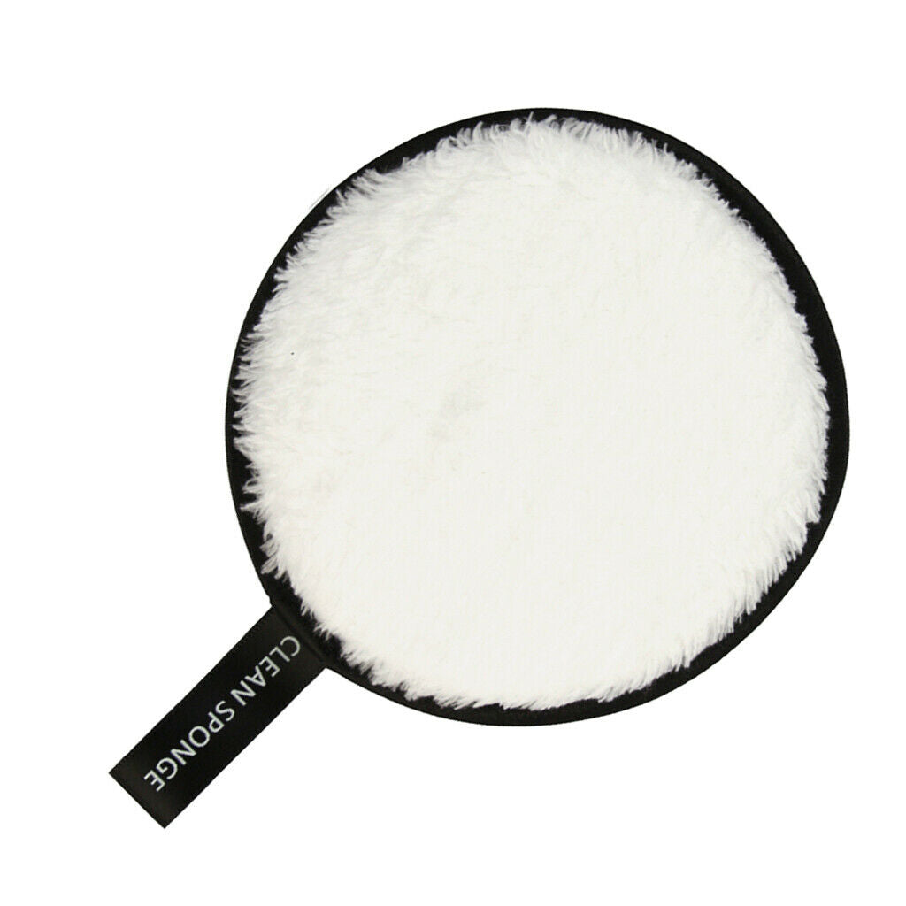 Resuable Washable Makeup Rmover Puff Sponge for Facial Cleansing White