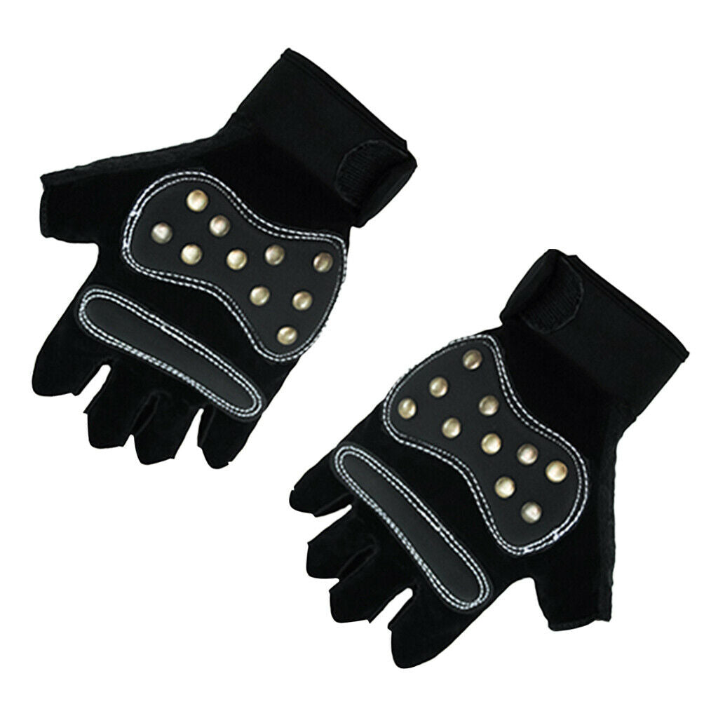 Half Finger Cycling Gloves Gel Pad Gloves Riding Mitt Anti-Slip and Shock L