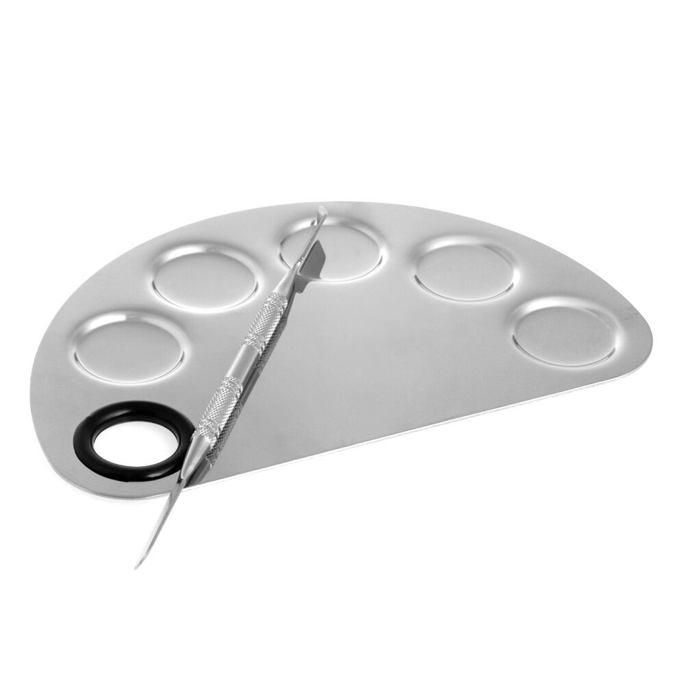Pro Cosmetic Stainless Steel Face Makeup Palette Spatula Foundation Mixing Tool