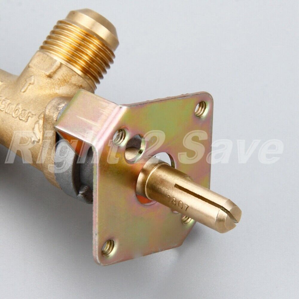 1Pc Pilot Safety Gas Valve Tap 3/8" NPT Male Flare Thread Solenoid Brass 1/2PSI