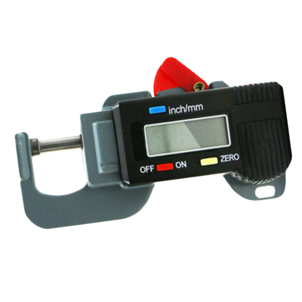 Digital Thickness Gauge LCD 0-12.7mm Thickness Meter Micrometer Measuring