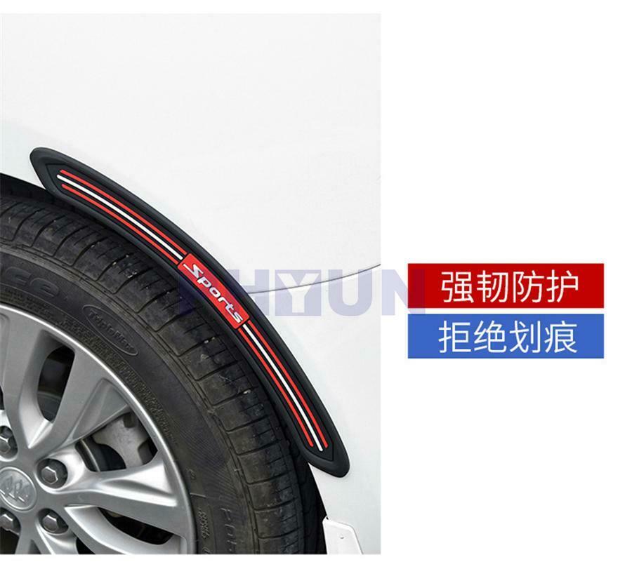 2* Car Wheel Wells Fender Eyebrow Edge Trim Protector Rubber Strips Bumper Guard