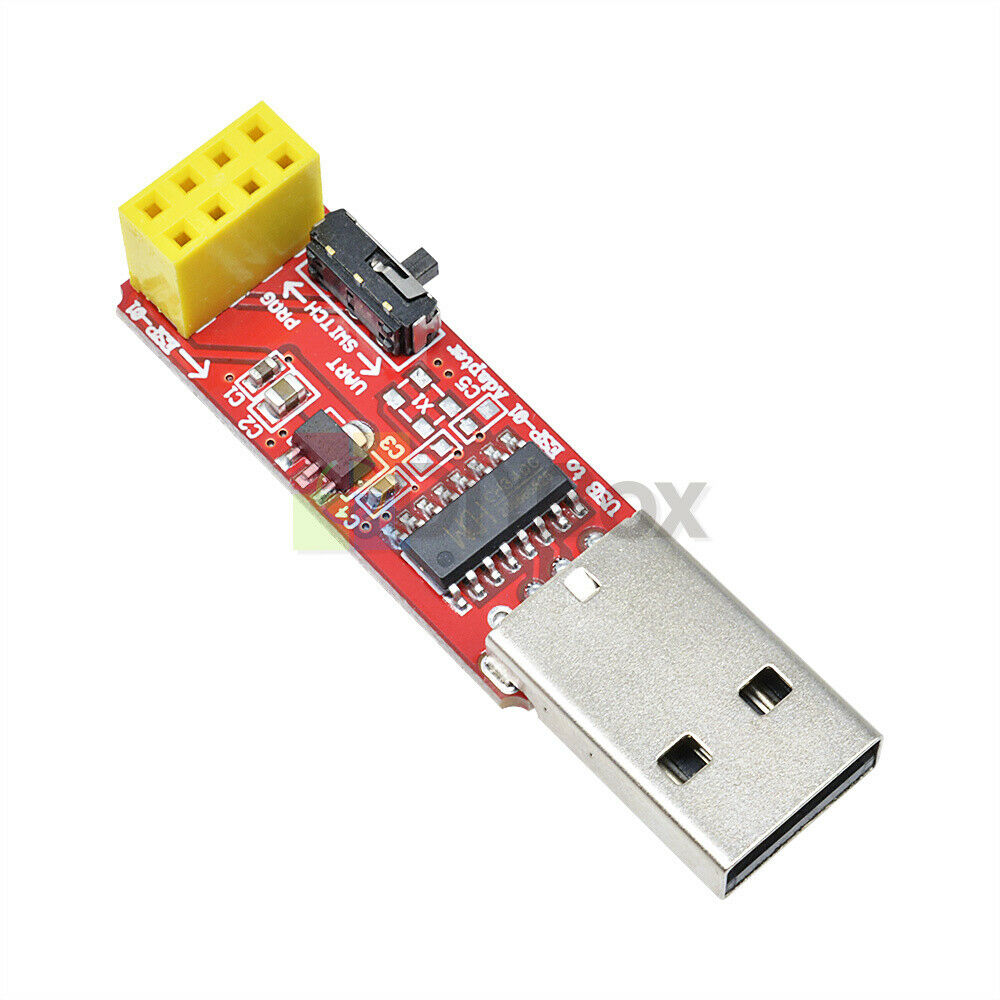 2PCS 4.5V-5.5V USB to ESP8266 ESP-01 Wireless Wifi Adapter Module +CH340G Driver
