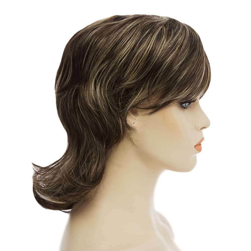 Wig Curly Wavy Brazilian Remy Synthe Hair Body Wave No Lace Front Hair