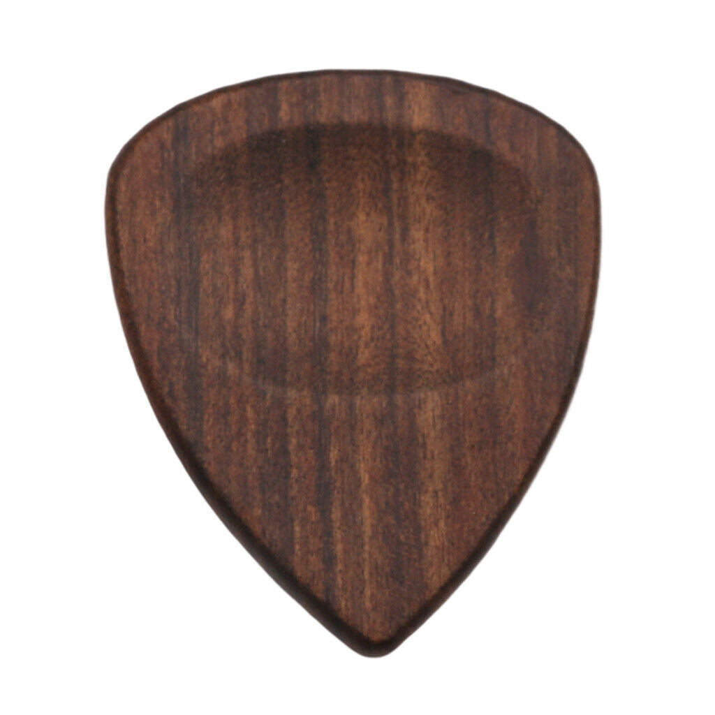 4 Packs Wooden Guitar Picks Set Parts for Music Lovers Performers 27x32mm