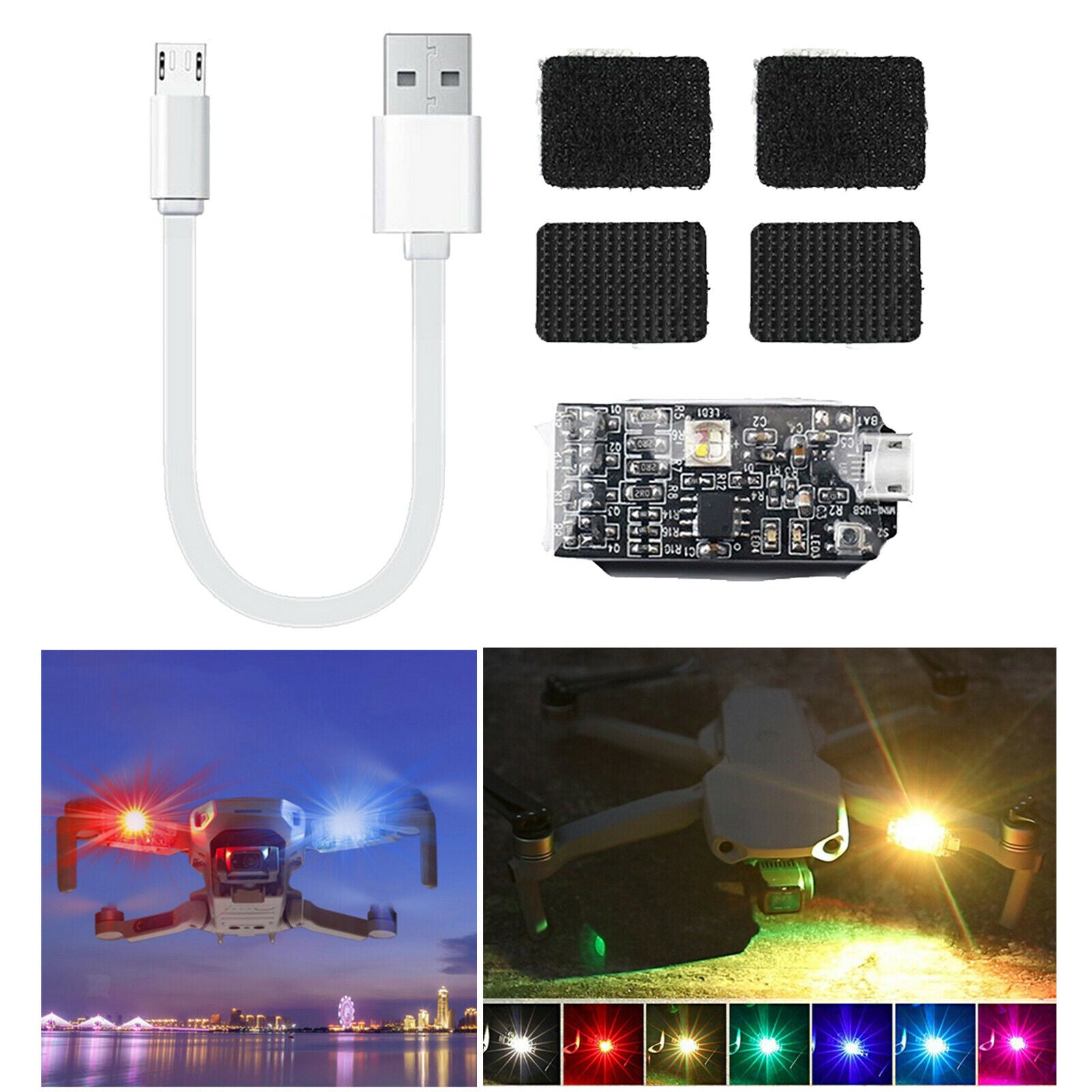 LED Strobe Lamp Night Navigation Light for DJI Mavic Air 2 Drone DIY Parts