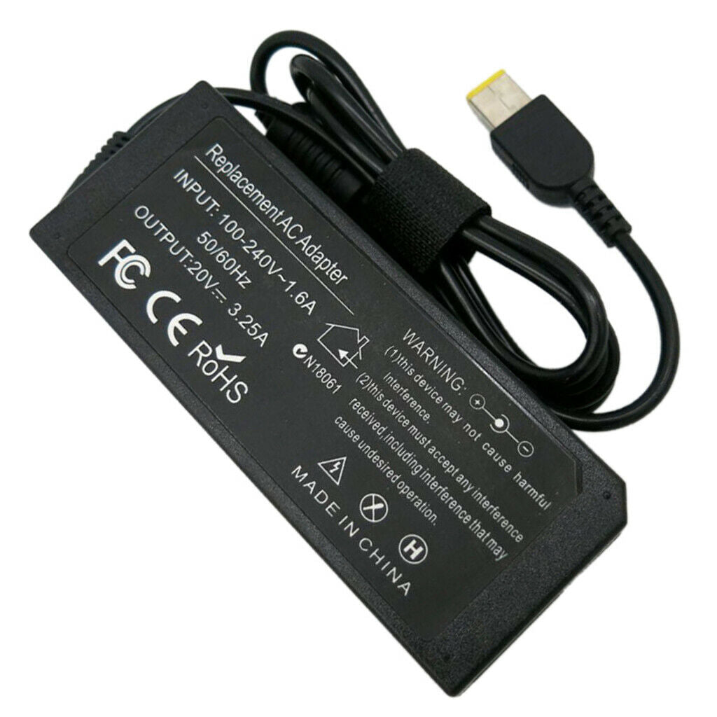 Laptop Power Adapter Cable AC 100-240V 1.6A Input DC 20V 3.25A 65W Output
