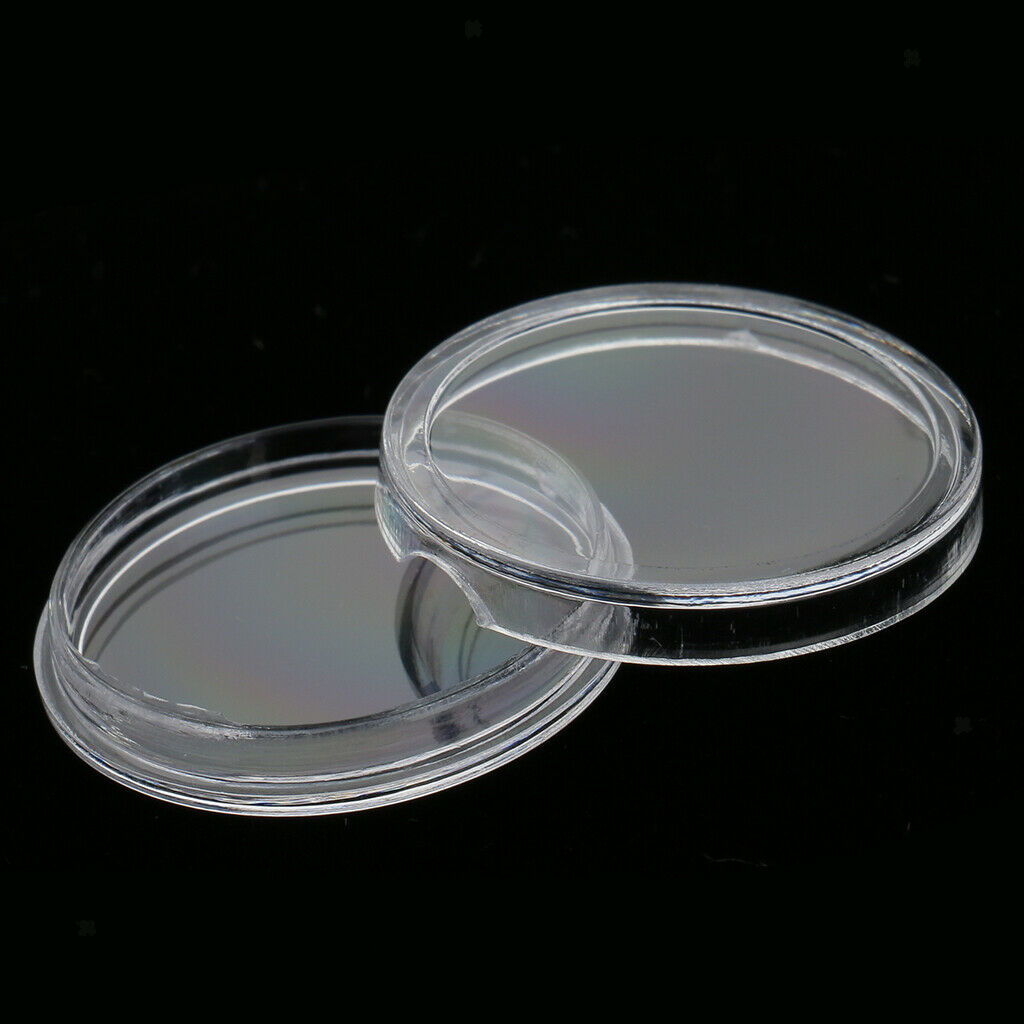 400pieces Clear Round Coin Capsules Holders Protector Collections Display