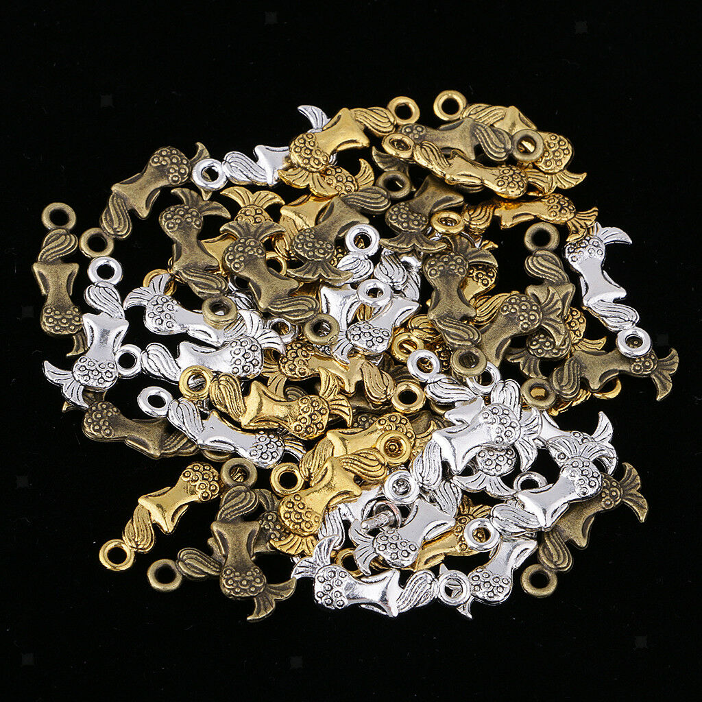 50Pcs Mermaid Charms Pendants DIY for Jewelry Making Crafting Finding Gifts